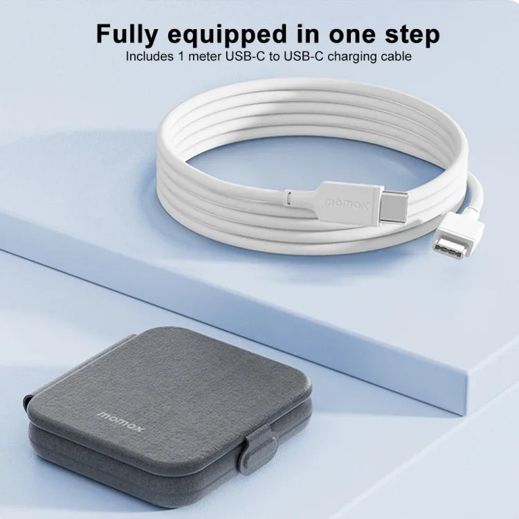 MOMAX UD30 Q.Mag Go 2-in-1 접이식 맥세이프 자기 무선 충전기
