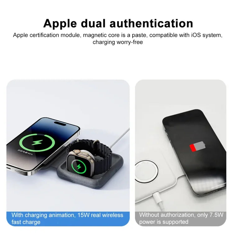 MOMAX UD30 Q.Mag Go 2-in-1 접이식 맥세이프 자기 무선 충전기