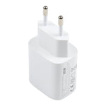 T087 20W USB-C / 타입-C + USB 포트 고속 충전 여행용 충전기, EU 플러그, EU 플러그