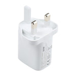 E087 20W USB-C / 타입-C + USB 포트 고속 충전 여행용 충전기, 영국 플러그, 영국 플러그