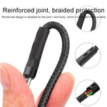 100W 6A 타입-C to 8핀+타입-C+마이크로 USB 충전 데이터 케이블, 1.3m