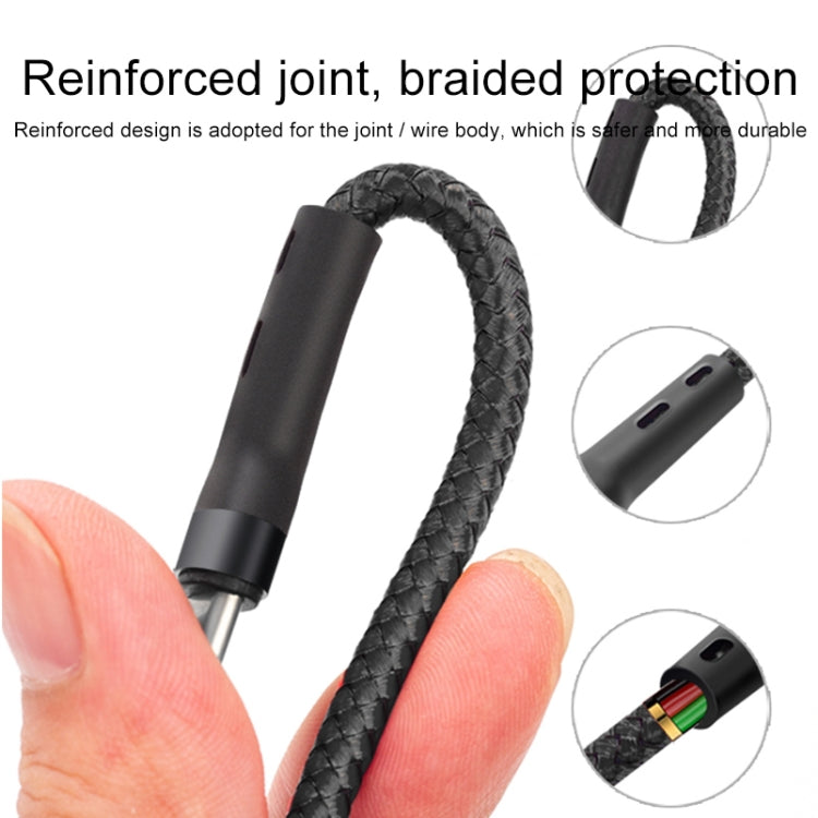 100W 6A 타입-C to 8핀+타입-C+마이크로 USB 충전 데이터 케이블, 1.3m