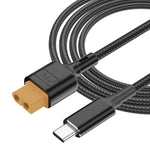 USB-C / 타입-C to XT60 데이터 케이블, 길이: 100cm, 100cm