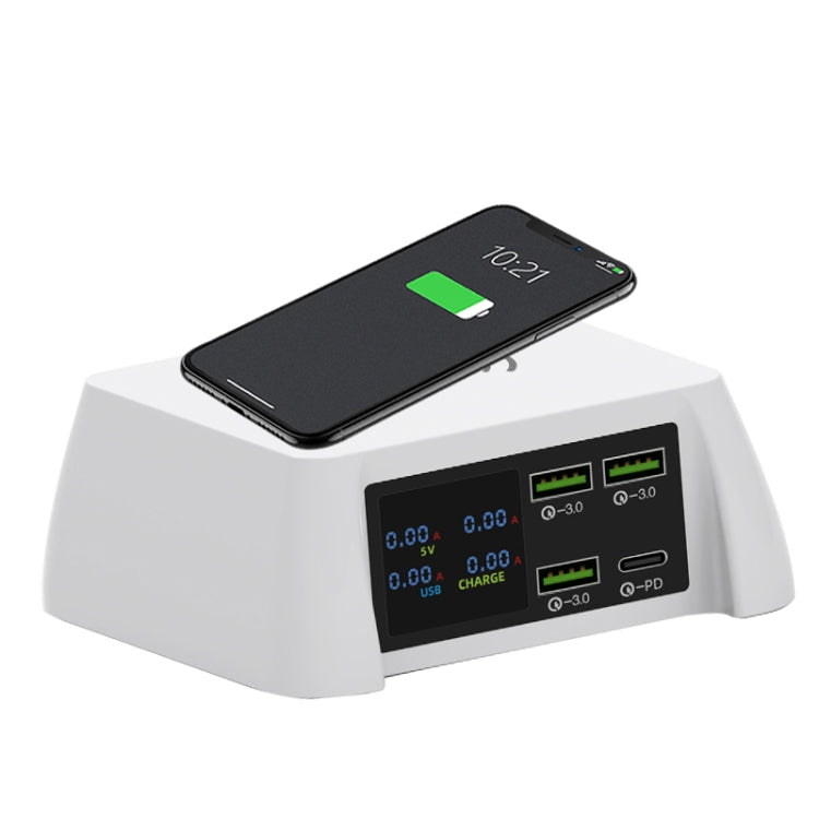 F96 100W USB x3 + PD 다기능 스마트 무선 충전 스테이션