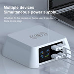 F96 100W USB x3 + PD 다기능 스마트 무선 충전 스테이션