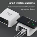 F96 100W USB x3 + PD 다기능 스마트 무선 충전 스테이션