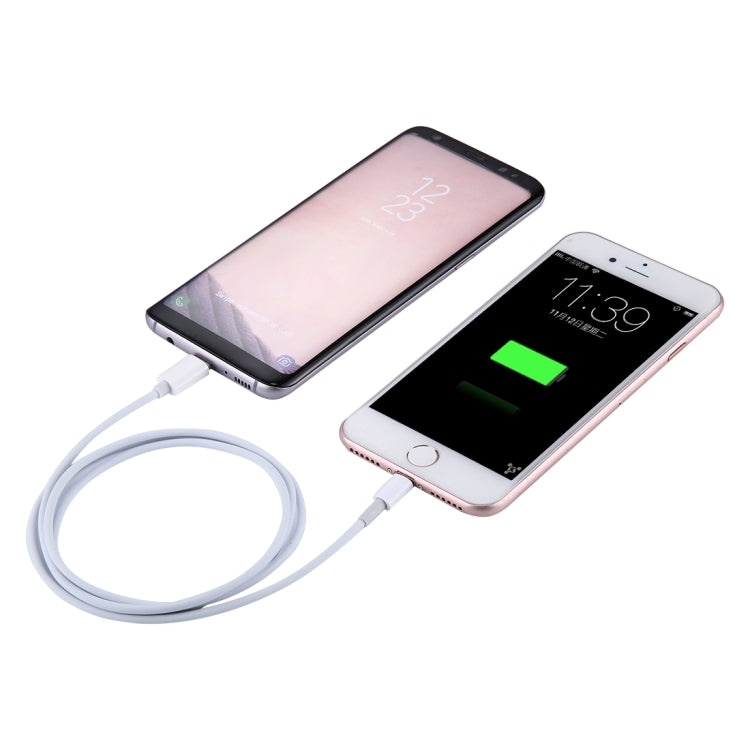 1m USB-C / Type-C to 8핀 데이터 케이블, 길이: 1m