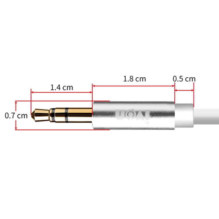 IVON CA55 3.5mm 수컷 to 수컷 AUX 오디오 케이블, 케이블 길이: 1m