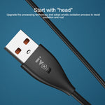 IVON CA87 USB to 8핀 TPE 고속 충전 데이터 케이블, 케이블 길이: 1m, 8핀
