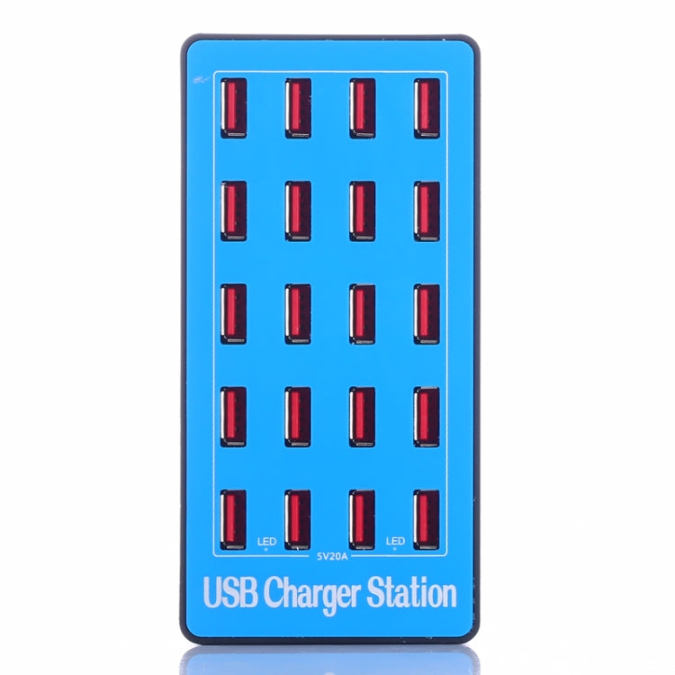 100W 20 in 1 다기능 스마트 USB 충전 스테이션, A5+
