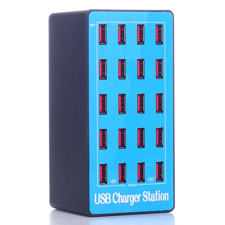 100W 20 in 1 다기능 스마트 USB 충전 스테이션, A5+
