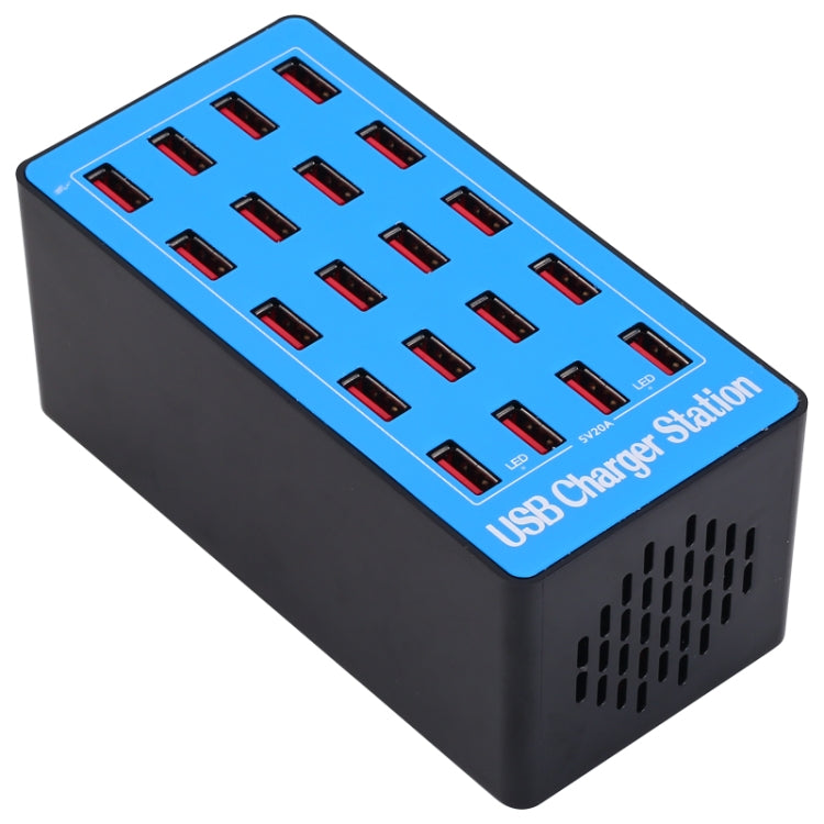 100W 20 in 1 다기능 스마트 USB 충전 스테이션, A5+
