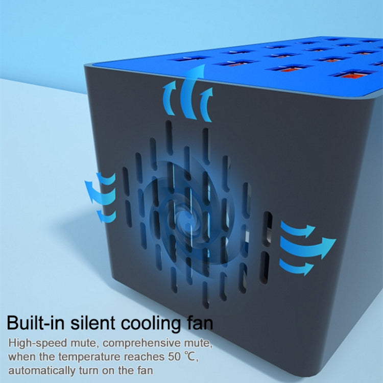 100W 20 in 1 다기능 스마트 USB 충전 스테이션, A5+