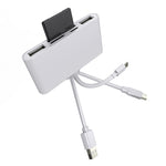 5 in 1 8핀 + Type-C / USB-C + USB + TF 카드 + SD 카드 다기능 카메라 리더 어댑터, 5 in 1