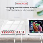 WLX-X6 120W 12 in 1 다기능 스마트 USB 충전 스테이션