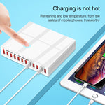 WLX-X6 120W 12 in 1 다기능 스마트 USB 충전 스테이션
