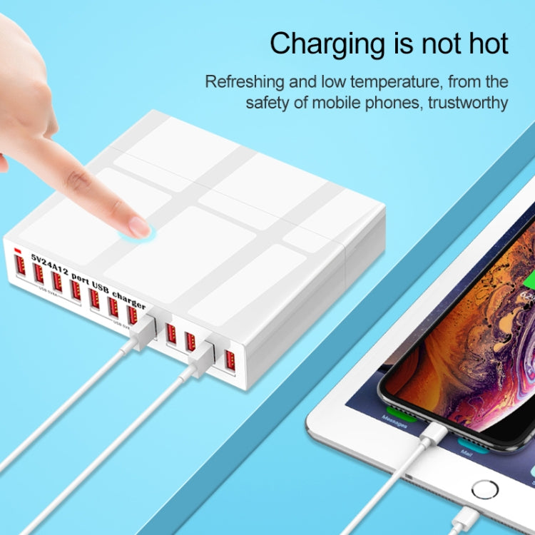 WLX-X6 120W 12 in 1 다기능 스마트 USB 충전 스테이션