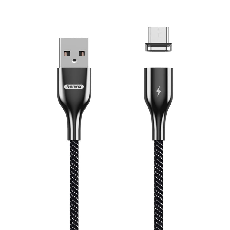 REMAX RC-158m 3A USB to 마이크로 USB 인터페이스 충전 + 전송 마그네틱 폴리에스터 투톤 꼬임 데이터 케이블, 케이블 길이: 1m, 마이크로 USB