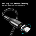 REMAX RC-158m 3A USB to 마이크로 USB 인터페이스 충전 + 전송 마그네틱 폴리에스터 투톤 꼬임 데이터 케이블, 케이블 길이: 1m, 마이크로 USB
