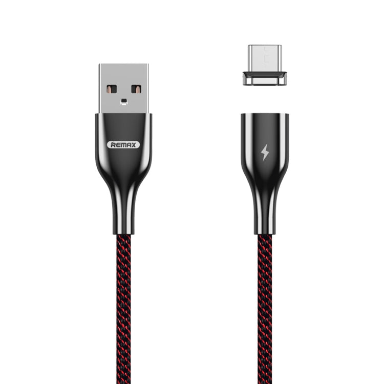 REMAX RC-158m 3A USB to 마이크로 USB 인터페이스 충전 + 전송 마그네틱 폴리에스터 투톤 꼬임 데이터 케이블, 케이블 길이: 1m, 마이크로 USB