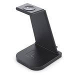 10W 3 in 1 QC 3.0 수직 다기능 무선 충전기 거치대 기능 포함, 휴대폰 / Apple Watch / AirPods용