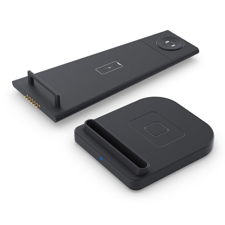 10W 3 in 1 QC 3.0 수직 다기능 무선 충전기 거치대 기능 포함, 휴대폰 / Apple Watch / AirPods용