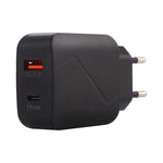 LZ-819A+C QC3.0 USB + PD 18W USB-C / 타입-C 인터페이스 여행용 충전기 표시등 포함, EU 플러그, EU 플러그