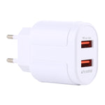 LZ-022 5V 2.4A 듀얼 USB 포트 여행용 충전기, EU 플러그
