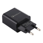 LZ-706 QC3.0 단일 USB 포트 여행용 충전기, EU 플러그