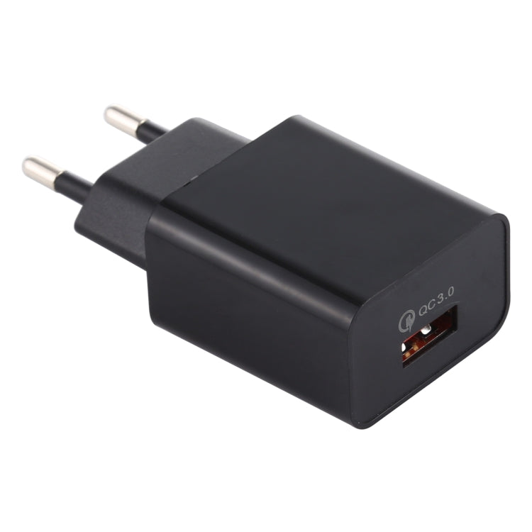 LZ-706 QC3.0 단일 USB 포트 여행용 충전기, EU 플러그