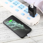 LZ-706 QC3.0 단일 USB 포트 여행용 충전기, EU 플러그