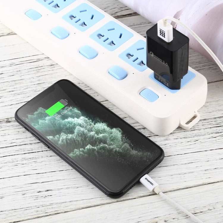 LZ-706 QC3.0 단일 USB 포트 여행용 충전기, EU 플러그