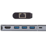 6 in 1 USB 2.0 x 3 + HDMI + RJ45 + 8핀 여성 충전 포트 to 8핀 남성 다기능 도크 스테이션 어댑터, 79591