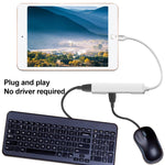 S-206 3 in 1 8핀 남성 to 2 x USB 3.0 + 8핀 여성 카메라 리더 어댑터, S-206