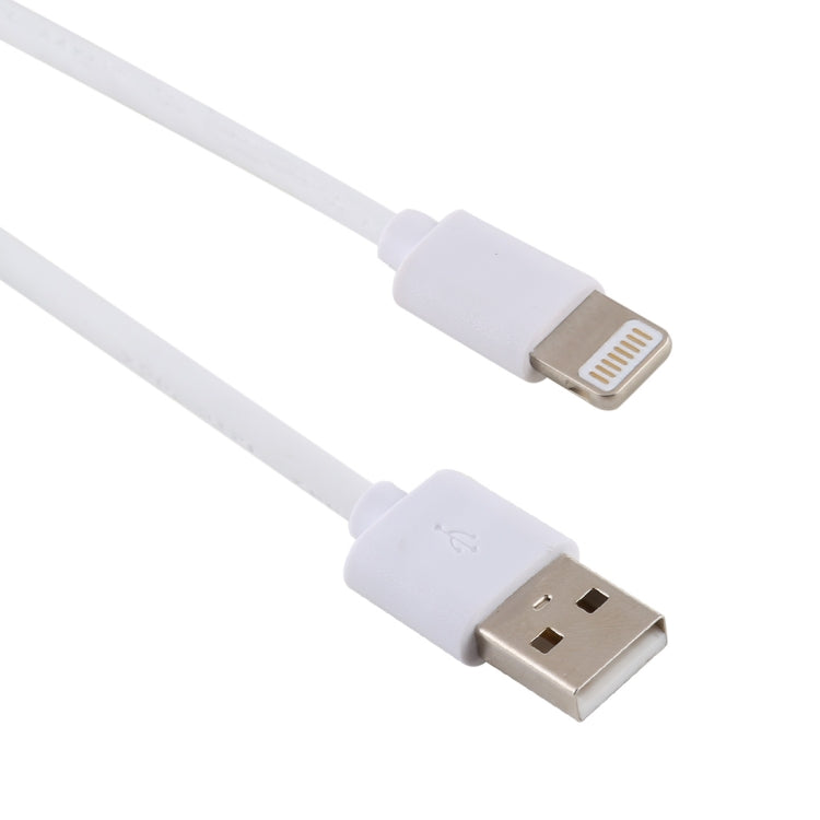 2A USB 남성 to 8핀 남성 인터페이스 사출 플라스틱 충전 케이블, 길이: 1.5m, 8핀