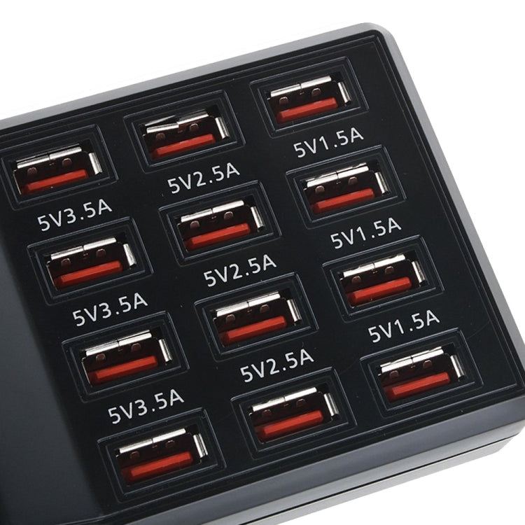 W-858 12A 12포트 USB 고속 충전 도크 데스크탑 스마트 충전기 AC100-240V, AU 플러그, AU 플러그