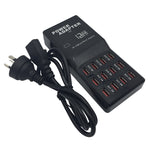 W-858 12A 12포트 USB 고속 충전 도크 데스크탑 스마트 충전기 AC100-240V, AU 플러그, AU 플러그