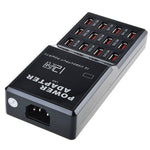 W-858 12A 12포트 USB 고속 충전 도크 데스크탑 스마트 충전기 AC100-240V, EU 플러그, EU 플러그