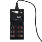 W-858 12A 12포트 USB 고속 충전 도크 데스크탑 스마트 충전기 AC100-240V, EU 플러그, EU 플러그