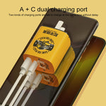 ROCK T42 PD 20W USB + 타입C / USB-C 듀얼 포트 고속 충전 여행용 충전기, 중국 플러그, 충전기