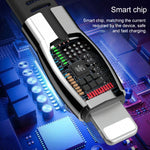 WK WDC-107i 1m 2.4A 세인트 아연 합금 시리즈 USB to 8핀 데이터 동기화 충전 케이블, 8핀