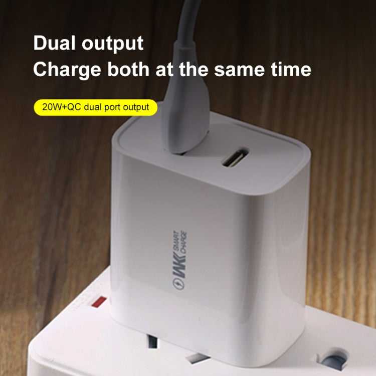 WK WP-U53 QC3.0 충전기 20W USB 타입-C 맥스스피드 PD 고속 충전기