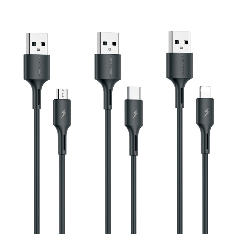 WK WDC-136 USB to 8핀 3A 고속 충전 데이터 케이블, USB to 8핀(검정), USB to 8핀(흰색)