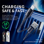 WK WDC-136 USB to 8핀 3A 고속 충전 데이터 케이블, USB to 8핀(검정), USB to 8핀(흰색)