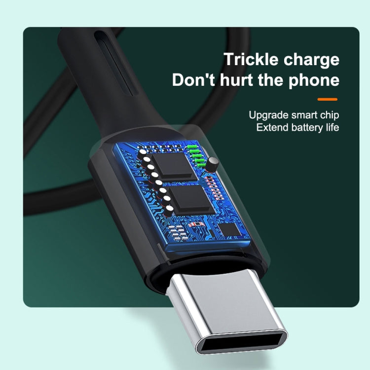 WK WDC-136 USB to 8핀 3A 고속 충전 데이터 케이블, USB to 8핀(검정), USB to 8핀(흰색)