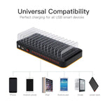 WLX-815 100W 15포트 USB 고속 충전 도크 스마트 충전기 휴대폰 및 태블릿 거치대 포함, 100W 미국 플러그, 100W 유럽 플러그, 100W 영국 플러그, 100W 호주 플러그