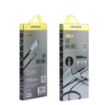 AWEI CL-95 USB to 8핀 휴대용 고속 충전 TPE + 알루미늄 합금 데이터 케이블, 2A, 길이: 1m