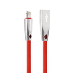 AWEI CL-95 USB to 8핀 휴대용 고속 충전 TPE + 알루미늄 합금 데이터 케이블, 2A, 길이: 1m
