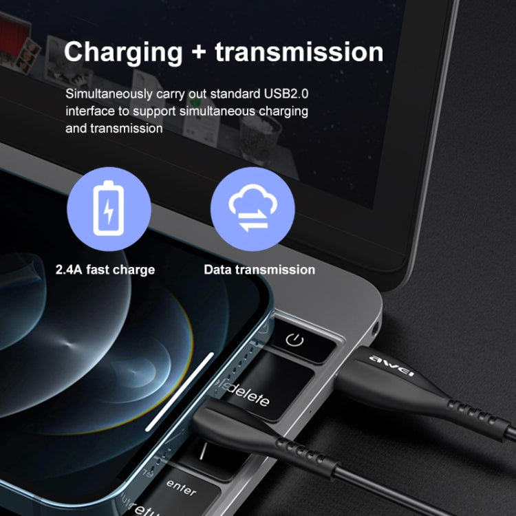 awei CL-115L 1m 2.4A USB to 8핀 충전 케이블