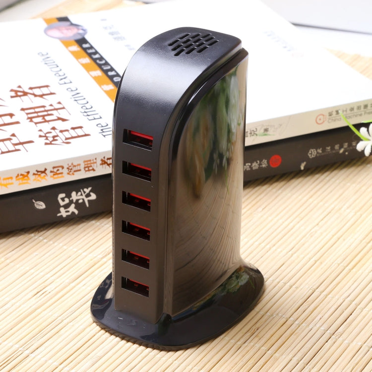 853L 30W 6포트 USB 고속 충전 도크 스마트 충전기 AC100-240V